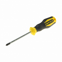 Отвертка крестовая PZ2х100мм Ø6мм магнитная ER-1DZ-10 ЭВРИКА /1/12/144